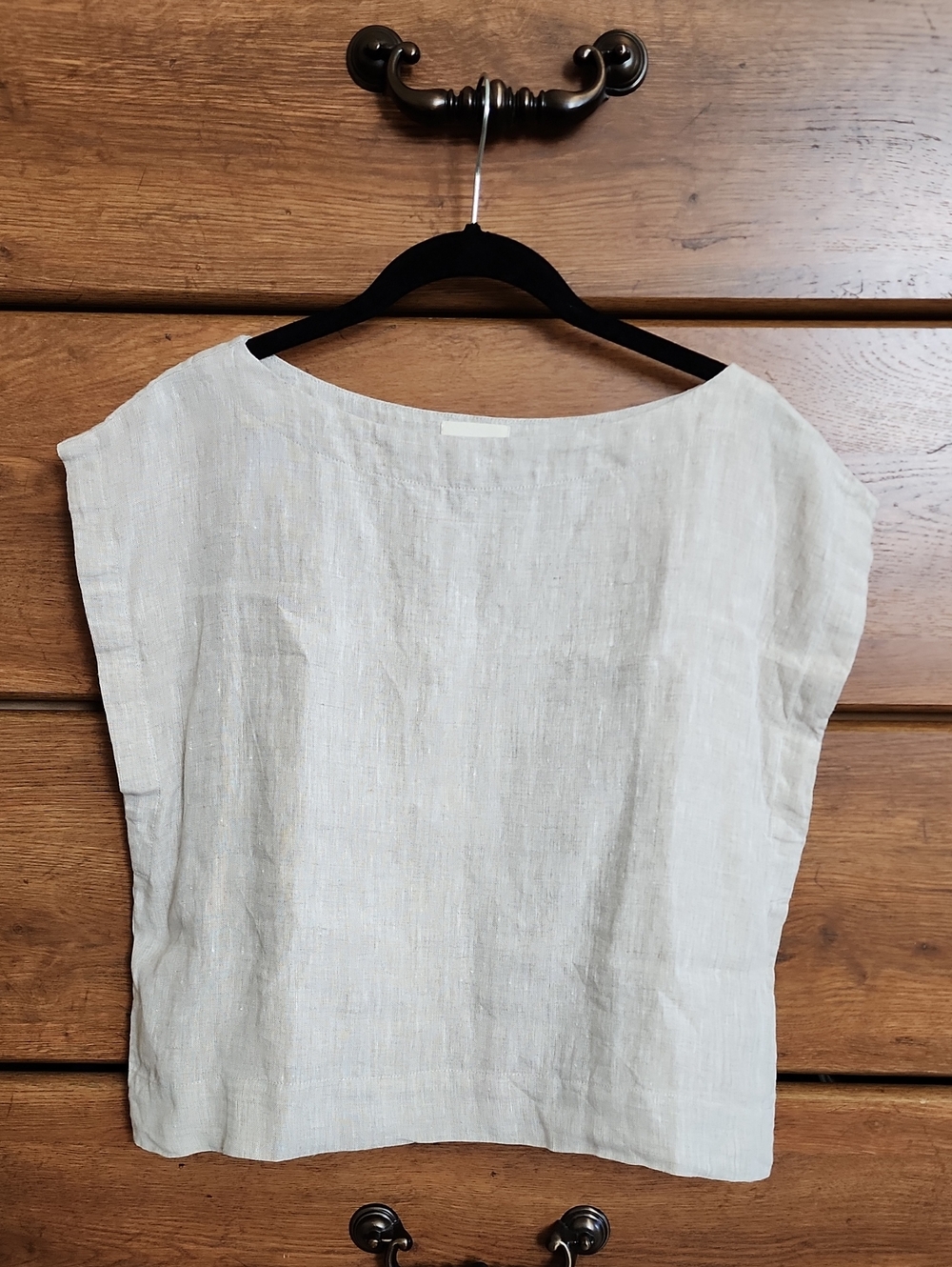Laude The Label Organic Linen Boxy Top L